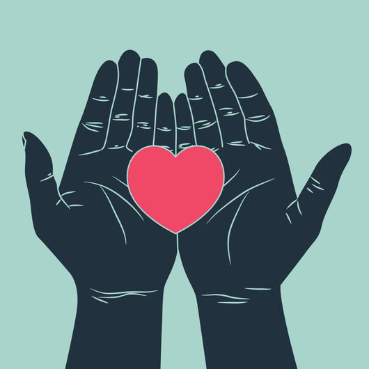 Hand Giving Love Symbol Wall Decal