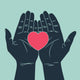 Hand Giving Love Symbol Wall Decal