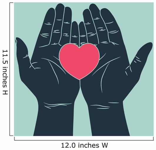 Hand Giving Love Symbol Wall Decal