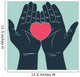 Hand Giving Love Symbol Wall Decal