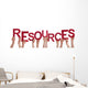 Many People Hands Holding Wall Decal Panoramic Wall Decal Design 2