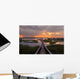 People Dock Sunset Wall Decal