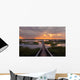People Dock Sunset Wall Decal