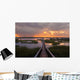 People Dock Sunset Wall Decal