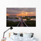 People Dock Sunset Wall Decal
