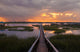 People Dock Sunset Wall Decal