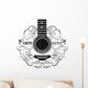 With Guitar Wall Decal