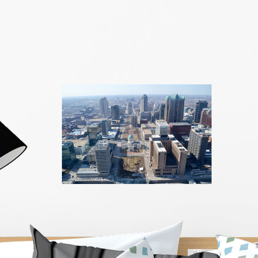 Aerial St Louis Wall Decal