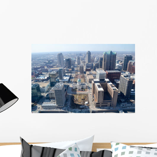 Aerial St Louis Wall Decal