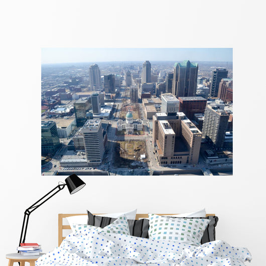 Aerial St Louis Wall Decal