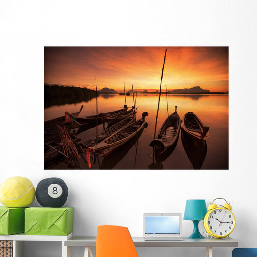 Andaman Long Tailed Boat Wall Decal