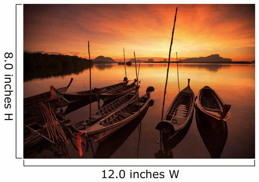 Andaman Long Tailed Boat Wall Decal