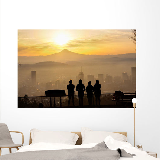 Beautiful Vista Portland Oregon Wall Decal