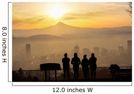 Beautiful Vista Portland Oregon Wall Decal