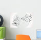 Gramophone with Bubble Music Wall Decal