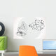 Gramophone with Bubble Music Wall Decal
