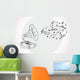Gramophone with Bubble Music Wall Decal