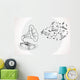 Gramophone with Bubble Music Wall Decal