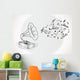 Gramophone with Bubble Music Wall Decal