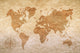Vintage Paper with World Wall Decal