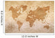 Vintage Paper with World Wall Decal