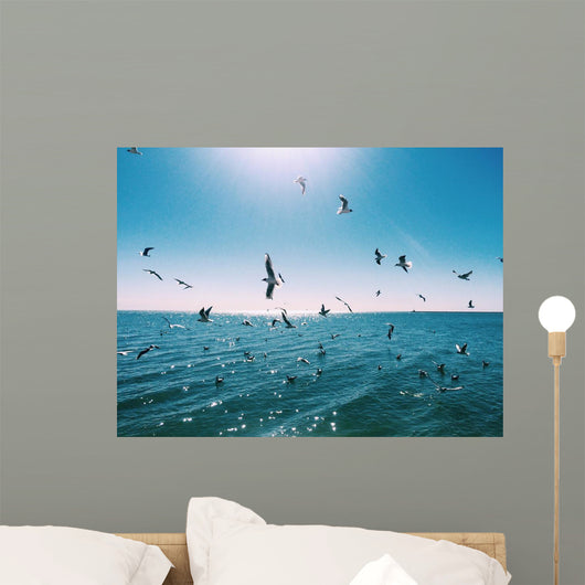 Flying Seagulls Wall Decal