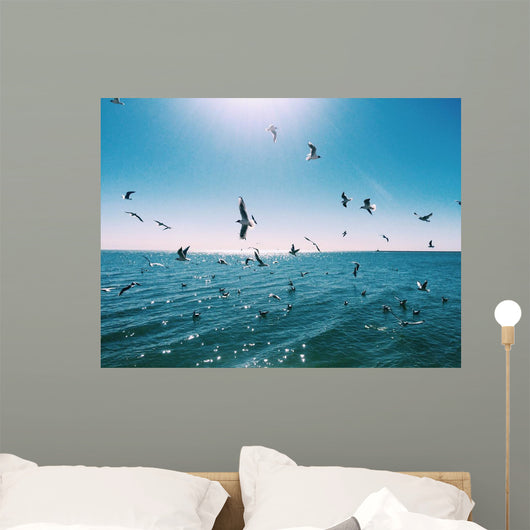 Flying Seagulls Wall Decal
