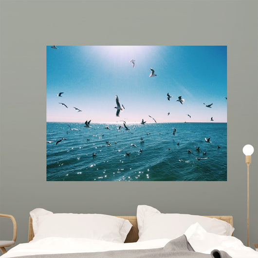 Flying Seagulls Wall Decal
