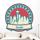 Seattle Skyline Symbol Wall Decal
