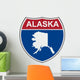 Alaska Highway Shield Wall Decal