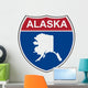 Alaska Highway Shield Wall Decal