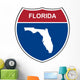 Florida Highway Shield Wall Decal