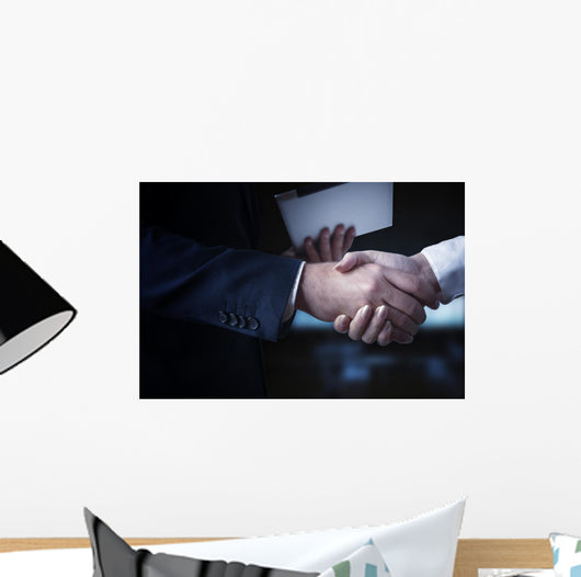 Erfolg im Business Handshake Wall Decal