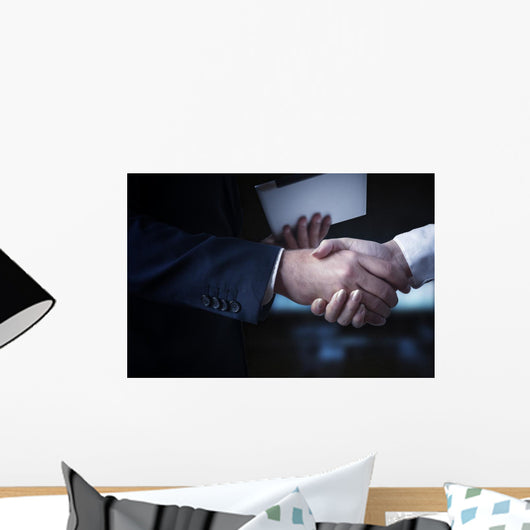 Erfolg im Business Handshake Wall Decal