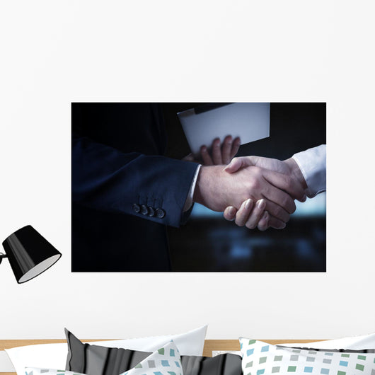 Erfolg im Business Handshake Wall Decal
