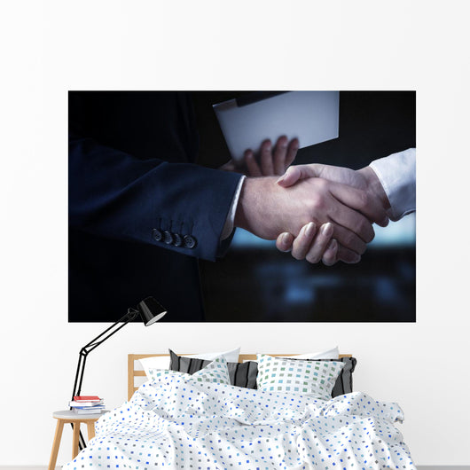Erfolg im Business Handshake Wall Decal