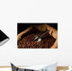 Roasted Coffee Beans with Wall Decal