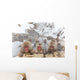 Hot spring Snow Monkeys Wall Decal