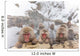 Hot spring Snow Monkeys Wall Decal