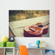 Ukulele Processed Vintage Style Wall Decal