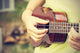 Woman Playing Ukulele Vintage Wall Decal