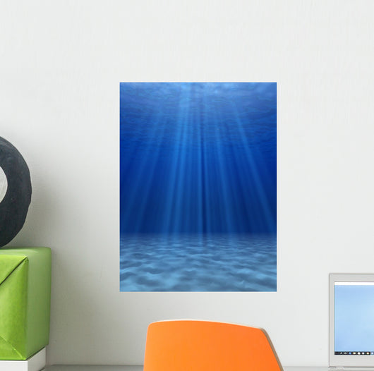 Blue Sea Underwater Wall Decal
