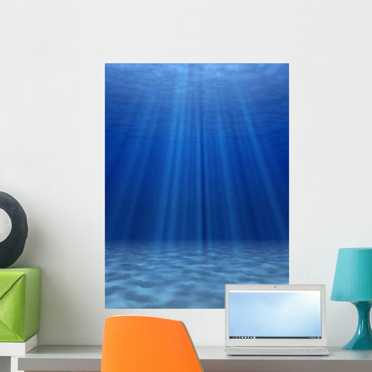 Blue Sea Underwater Wall Decal
