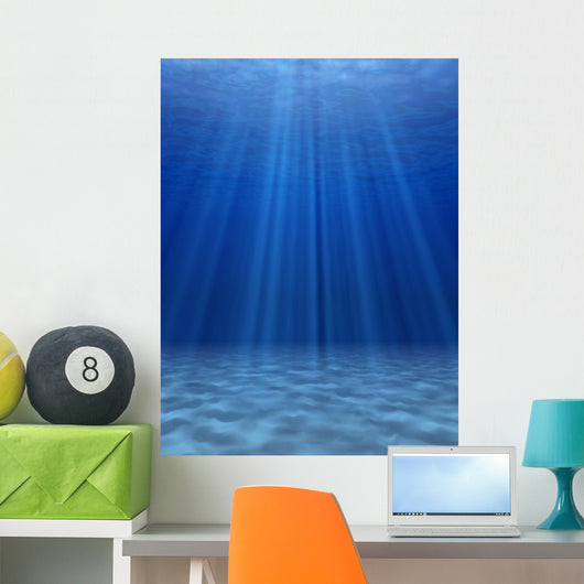 Blue Sea Underwater Wall Decal