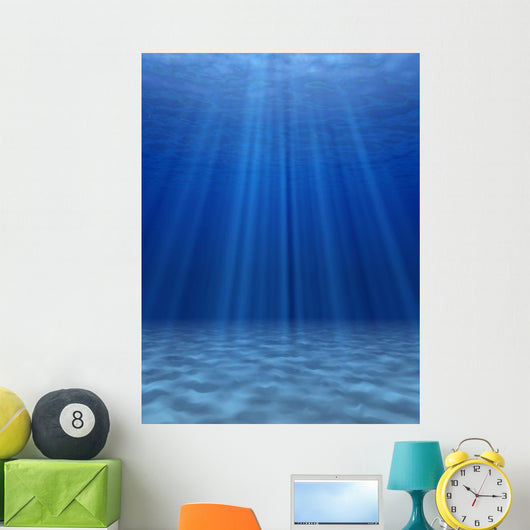 Blue Sea Underwater Wall Decal