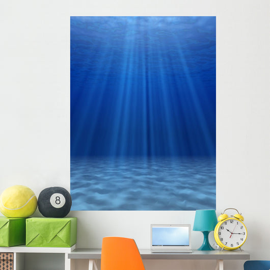 Blue Sea Underwater Wall Decal