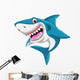 Angry Shark Cartoon Wall Decal