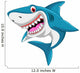 Angry Shark Cartoon Wall Decal