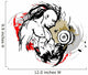 Bodybuilder Illustration Wall Decal