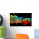 Colorful Ink Swirling through Wall Decal